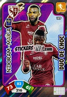 Sticker Kévin N'Doram / Habib Maïga - Foot 2020-2021. Adrenalyn Xl - Panini