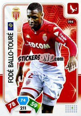 Figurina Fodé Ballo-Touré - Foot 2020-2021. Adrenalyn Xl - Panini