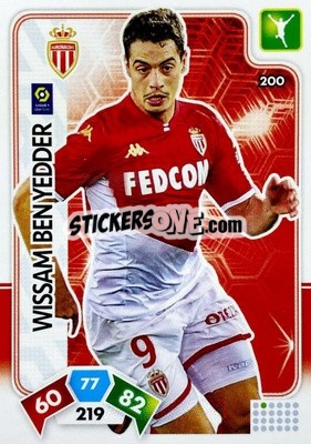 Sticker Wissam Ben Yedder - Foot 2020-2021. Adrenalyn Xl n. 200 - Panini