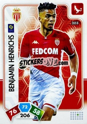 Sticker Benjamin Henrichs - Foot 2020-2021. Adrenalyn Xl n. 203 - Panini