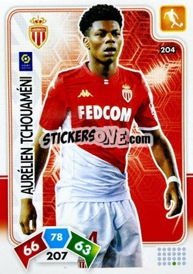 Sticker Aurélien Tchouaméni - Foot 2020-2021. Adrenalyn Xl n. 204 - Panini