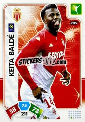 Sticker Keita Baldé - Foot 2020-2021. Adrenalyn Xl n. 205 - Panini