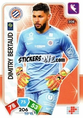 Sticker Dimitry Bertaud - Foot 2020-2021. Adrenalyn Xl n. 208 - Panini