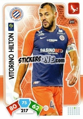Sticker Vitorino Hilton - Foot 2020-2021. Adrenalyn Xl - Panini