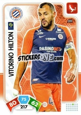 Sticker Vitorino Hilton - Foot 2020-2021. Adrenalyn Xl n. 211 - Panini