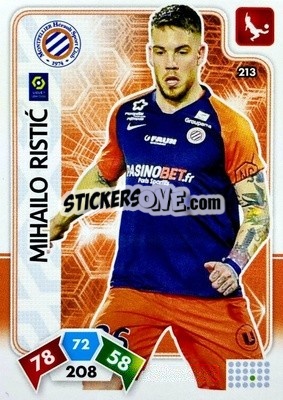 Sticker Mihailo Ristic - Foot 2020-2021. Adrenalyn Xl - Panini