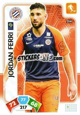 Figurina Jordan Ferri - Foot 2020-2021. Adrenalyn Xl - Panini