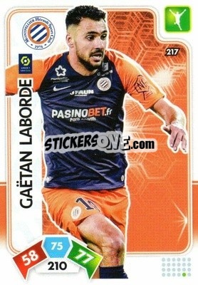 Sticker Gaëtan Laborde - Foot 2020-2021. Adrenalyn Xl n. 217 - Panini