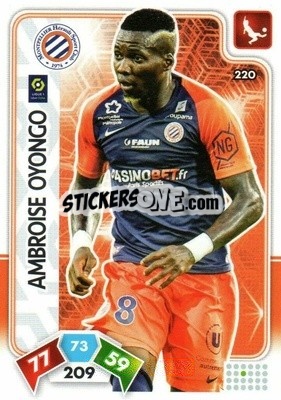 Sticker Ambroise Oyongo - Foot 2020-2021. Adrenalyn Xl - Panini