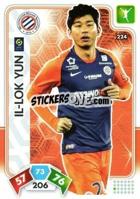 Sticker Il-Lok Yun - Foot 2020-2021. Adrenalyn Xl n. 224 - Panini