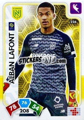 Sticker Alban Lafont - Foot 2020-2021. Adrenalyn Xl n. 226 - Panini