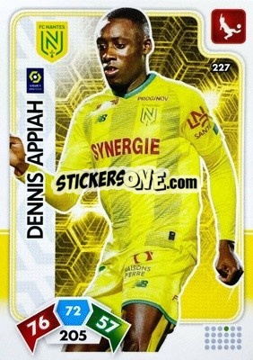 Cromo Dennis Appiah - Foot 2020-2021. Adrenalyn Xl n. 227 - Panini