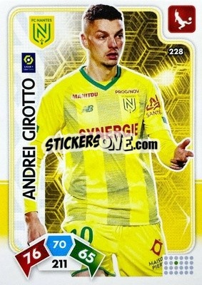 Sticker Andrei Girotto - Foot 2020-2021. Adrenalyn Xl n. 228 - Panini