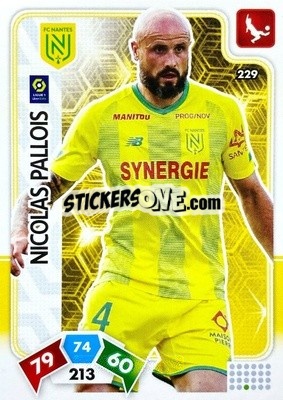 Figurina Nicolas Pallois - Foot 2020-2021. Adrenalyn Xl - Panini