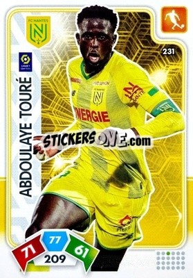 Sticker Abdoulaye Touré - Foot 2020-2021. Adrenalyn Xl n. 231 - Panini