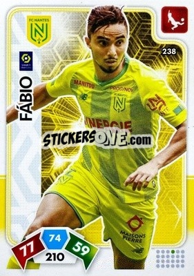 Sticker Fábio da Silva - Foot 2020-2021. Adrenalyn Xl - Panini