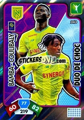 Sticker Abdoul-Kader Bamba / Kalifa Coulibaly - Foot 2020-2021. Adrenalyn Xl - Panini