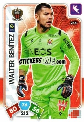 Figurina Walter Benítez - Foot 2020-2021. Adrenalyn Xl n. 244 - Panini