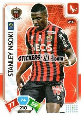 Figurina Stanley Nsoki - Foot 2020-2021. Adrenalyn Xl - Panini