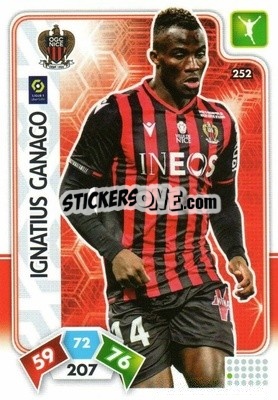 Sticker Ignatius Ganago - Foot 2020-2021. Adrenalyn Xl n. 252 - Panini