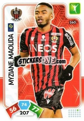 Sticker Myziane Maolida - Foot 2020-2021. Adrenalyn Xl - Panini