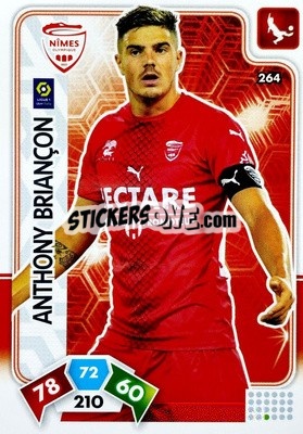 Sticker Anthony Briançon - Foot 2020-2021. Adrenalyn Xl n. 264 - Panini