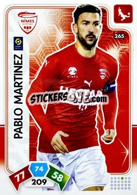 Sticker Pablo Martinez - Foot 2020-2021. Adrenalyn Xl n. 265 - Panini