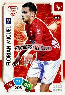 Sticker Florian Miguel - Foot 2020-2021. Adrenalyn Xl - Panini