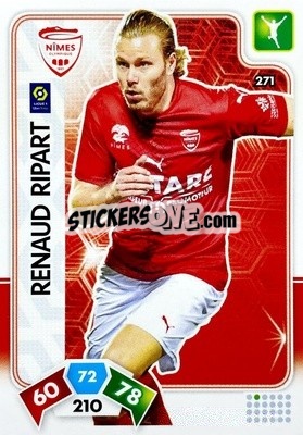 Sticker Renaud Ripart - Foot 2020-2021. Adrenalyn Xl - Panini