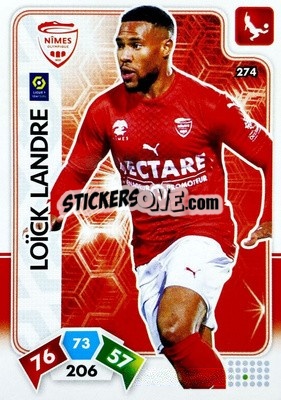 Sticker Loïck Landre - Foot 2020-2021. Adrenalyn Xl n. 274 - Panini