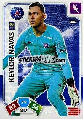 Sticker Keylor Navas - Foot 2020-2021. Adrenalyn Xl n. 280 - Panini