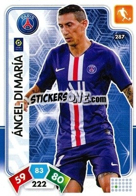 Sticker Ángel Di María - Foot 2020-2021. Adrenalyn Xl n. 287 - Panini