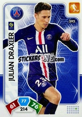 Sticker Julian Draxler - Foot 2020-2021. Adrenalyn Xl n. 292 - Panini