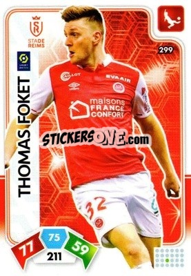 Sticker Thomas Foket - Foot 2020-2021. Adrenalyn Xl n. 299 - Panini