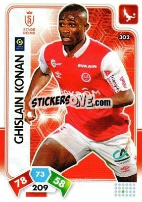 Sticker Ghislain Konan - Foot 2020-2021. Adrenalyn Xl n. 302 - Panini