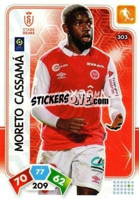 Sticker Moreto Cassamá - Foot 2020-2021. Adrenalyn Xl - Panini