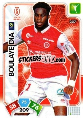 Sticker Boulaye Dia - Foot 2020-2021. Adrenalyn Xl n. 307 - Panini