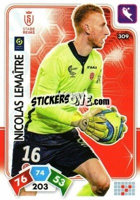 Sticker Nicolas Lemaitre - Foot 2020-2021. Adrenalyn Xl n. 309 - Panini