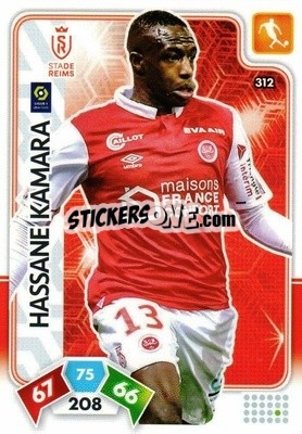 Sticker Hassane Kamara - Foot 2020-2021. Adrenalyn Xl - Panini