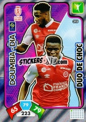 Sticker Moussa Doumbia / Boulaye Dia - Foot 2020-2021. Adrenalyn Xl - Panini