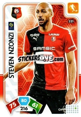 Cromo Steven Nzonzi - Foot 2020-2021. Adrenalyn Xl - Panini