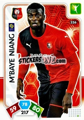 Sticker M'Baye Niang - Foot 2020-2021. Adrenalyn Xl n. 326 - Panini