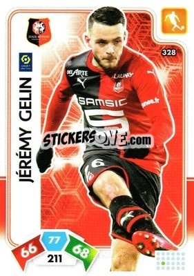 Sticker Jérémy Gelin - Foot 2020-2021. Adrenalyn Xl n. 328 - Panini