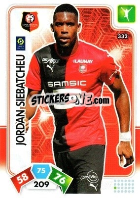 Sticker Jordan Siebatcheu - Foot 2020-2021. Adrenalyn Xl - Panini