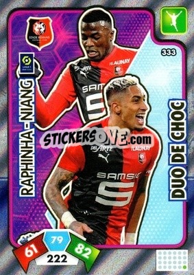 Sticker Raphinha / M'Baye Niang - Foot 2020-2021. Adrenalyn Xl n. 333 - Panini