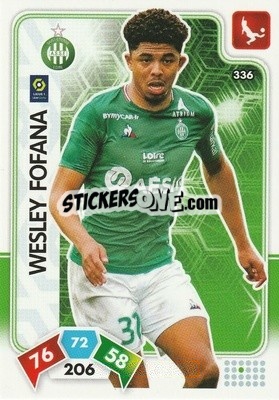 Sticker Wesley Fofana - Foot 2020-2021. Adrenalyn Xl n. 336 - Panini