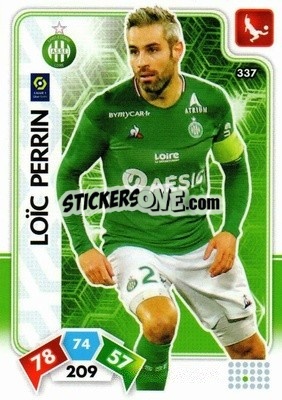 Sticker Loic Perrin - Foot 2020-2021. Adrenalyn Xl n. 337 - Panini