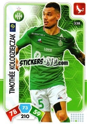 Sticker Timothée Kolodziejczak - Foot 2020-2021. Adrenalyn Xl n. 338 - Panini