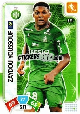 Figurina Zaydou Youssouf - Foot 2020-2021. Adrenalyn Xl n. 341 - Panini