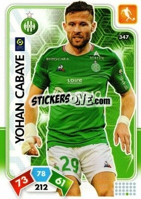Sticker Yohan Cabaye - Foot 2020-2021. Adrenalyn Xl n. 347 - Panini